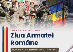 Programul festivităților organizate cu ocazia Zilei Armatei României la Turda